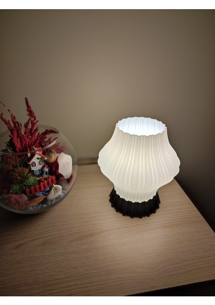 Nivara Minimalist ve Modern Abajur | Yatak Odası, Salon, Ofis Aydınlatması ve Gece Lambası