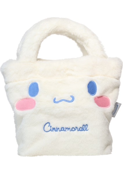 Cinnamoroll Yumuşak Peluş Tüylü Tek Bölmeli Mıknatıslı Çocuk El Çantası