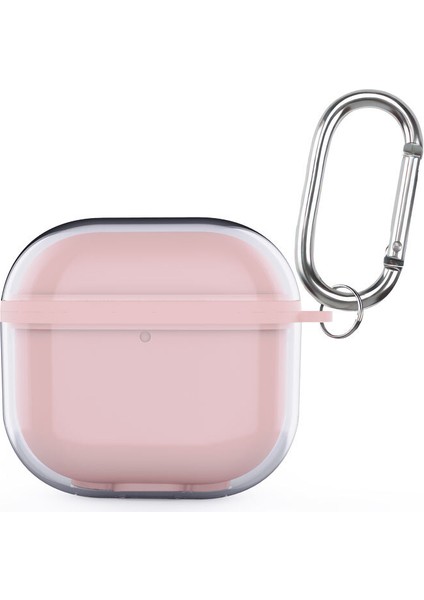 Apple Airpods 4 Uyumlu Kılıf Iç Kısım Renkli Transparan Airbag 42 Pembe