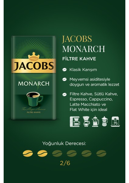 Monarch Filtre Kahve 250 gr 4 Al 3 Öde !