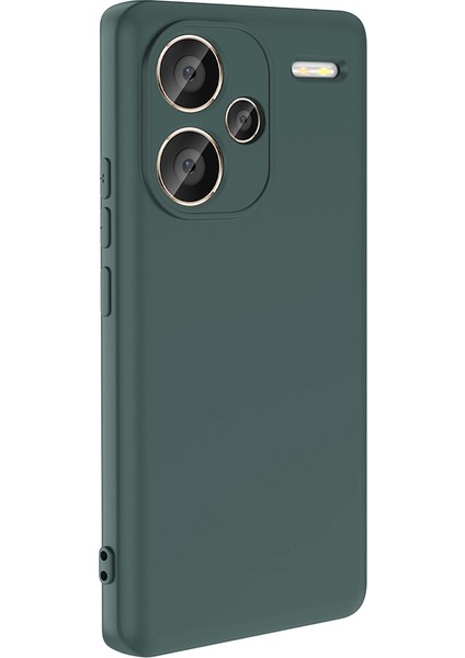 Xiaomi Redmi Note 13 Pro Plus 5g Kılıf Mara Lansman Soft Silikon Içi Kadife Koyu Yeşil
