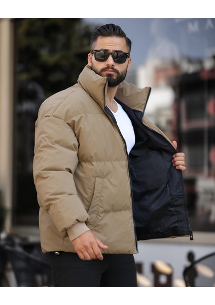 Oversize, Suya ve Rüzgara Karşı Dayanıklı, Dik Yaka, Kışlık ve Baharlık Mont 24USEC09