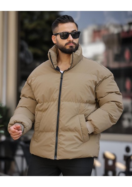 Oversize, Suya ve Rüzgara Karşı Dayanıklı, Dik Yaka, Kışlık ve Baharlık Mont 24USEC09