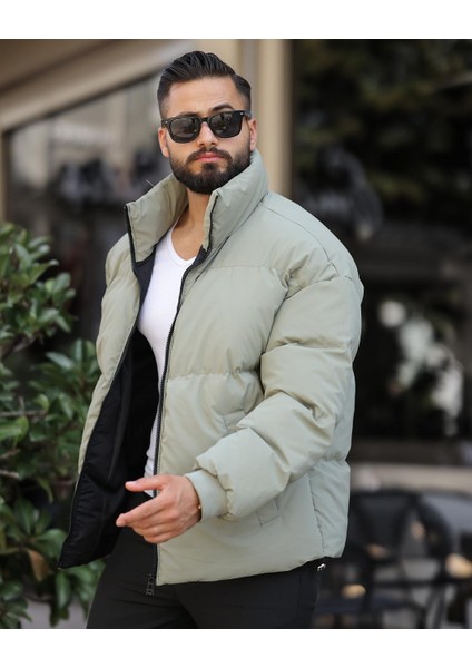 Oversize, Suya ve Rüzgara Karşı Dayanıklı, Dik Yaka, Kışlık ve Baharlık Mont 24USEC09