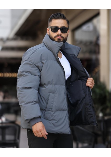 Oversize, Suya ve Rüzgara Karşı Dayanıklı, Dik Yaka, Kışlık ve Baharlık Mont 24USEC09