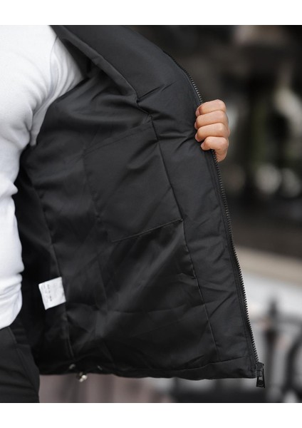 Oversize, Suya ve Rüzgara Karşı Dayanıklı, Dik Yaka, Kışlık ve Baharlık Mont 24USEC09