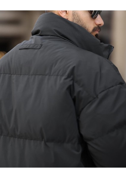 Oversize, Suya ve Rüzgara Karşı Dayanıklı, Dik Yaka, Kışlık ve Baharlık Mont 24USEC09