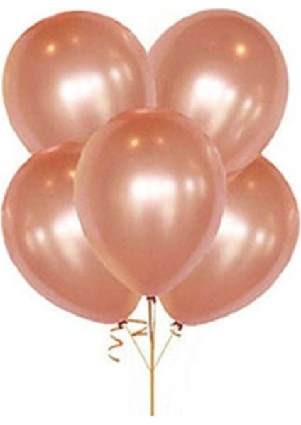 50 Adet Rose Gold- Gümüş - Bordo Metalik Balon 3'lü Renk - 12 Inç fırsatları