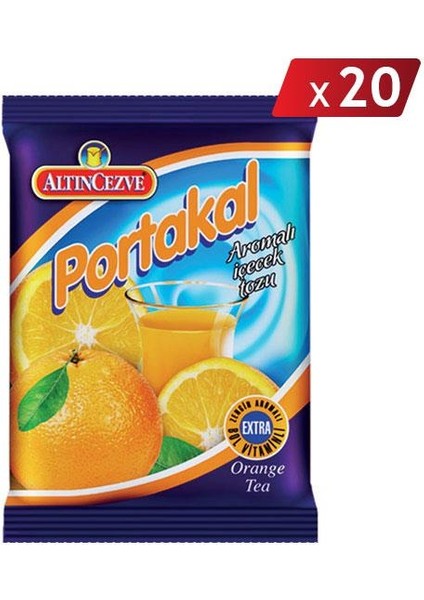 Portakal Aromalı İçecek Tozu 250 gr - 20'li Paket