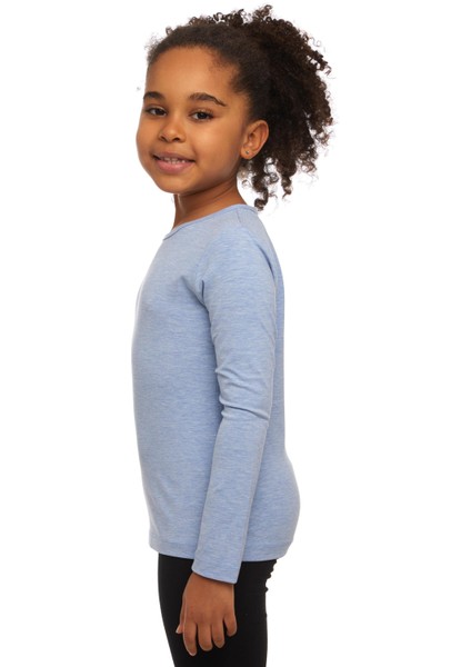 Mavi Melanj Basic Mevsimlik Likralı Uzun Kollu Kız Çocuk Tişört fiyatları