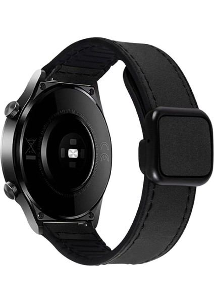 Manyetik Tokalı Deri Silikon Kayış 20MM (Yurt Dışından)