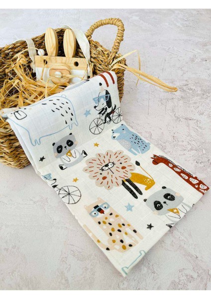 Çok Amaçlı Müslin Bezi Örtü Battaniye 75X76