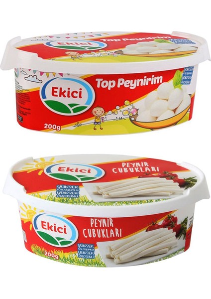 Top Peynirim 200 gr + Peynir Çubukları 200 gr 2'li Set