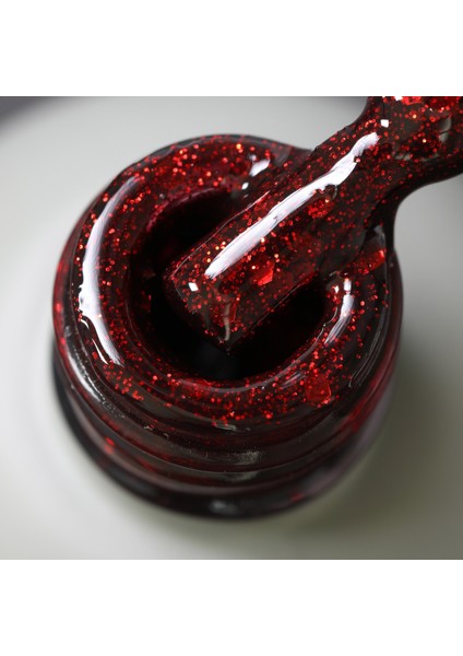 Glitter Kalıcı Oje G007, Kırmızı Parıltılı Şarap, 4 ml modelleri