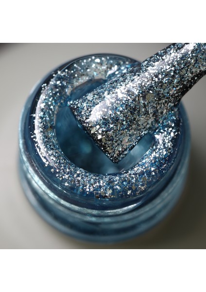 Glitter Kalıcı Oje G005, Yoğun Gümüş Parıltı Turkuaz, 14 ml modelleri