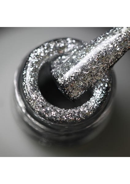 Glitter Kalıcı Oje G003, Yoğun Gümüş Parıltılı, 14 ml modelleri