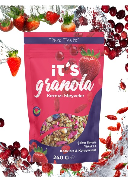 granola - Kırmızı Meyveli - 240 gr