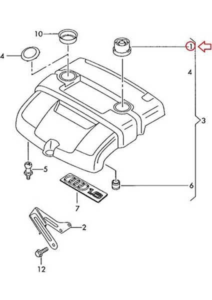 X4 Motor Kapağı Grommet Kauçuk Tampon Tampon Grommet Montaj Durdurma Jounce Bush -Audi Seat Skoda A1 A3 A4 A5 A6 Q3 Q5 (Yurt Dışından)