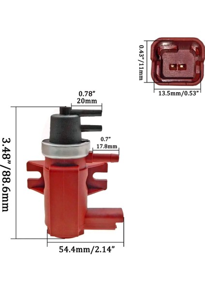 1618C9 Turbo Basınç Solenoid Egr Vanası Ford Cmax 1.6 Tdci Citroen C2 C3 C4 C5 Peugeot 206 207 307 407 9652570180 (Yurt Dışından)