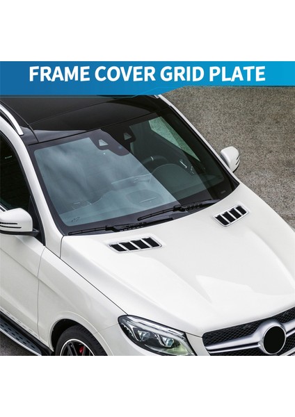 2 Adet Araba Motor Kaputu Izgarası Hava Menfezi Çıkış Kapağı Mercedes Benz W166 Gle Gls Ml Gl, Krom (Yurt Dışından)