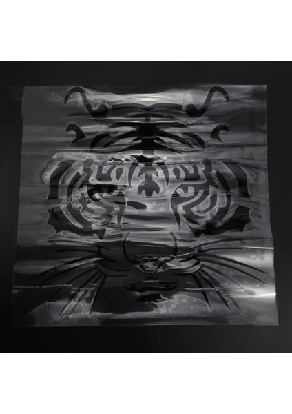 Kişilik Yansıtıcı Kaplan Kafası Otomobil Araba Çıkartmaları Sanat Çıkartmaları Tampon Araba Penceresi Araba Stil Penceresi Sticker Ve Amblem Siyah (Yurt Dışından)