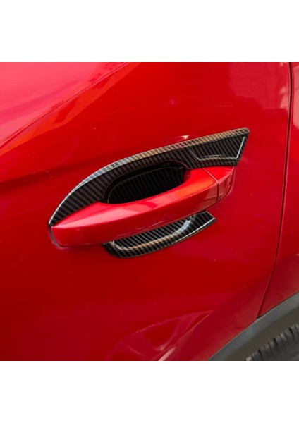 Mg Zs 2024 Araba Dış Kapı Kolu Kase Kapağı Trim Koruyucu Aksesuarları Abs Karbon Fiber (Yurt Dışından)