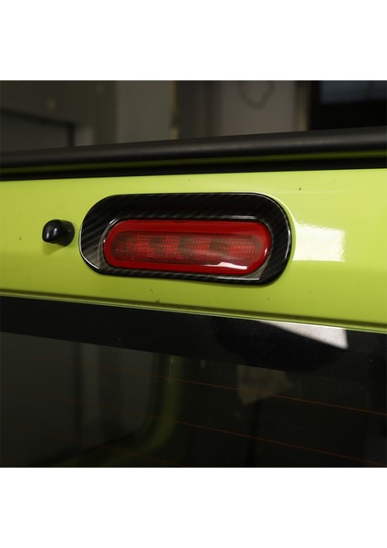 Suzuki Jimny 2019 2020 2021 Araba Yüksek Fren Lambası Dekor Çerçeve Kapak Çıkartmalar Trim Aksesuarları, Karbon Fiber (Yurt Dışından)