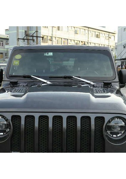 Jeep Wrangler Jl Jt 2018+ Için Ön Cam Sileceği Araba Ön Yağmur Silecek Bıçağı Dekorasyon Kapak Trim Aksesuarları C (Yurt Dışından)