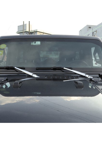 Jeep Wrangler Jl Jt 2018+ Için Ön Cam Sileceği Araba Ön Yağmur Silecek Bıçağı Dekorasyon Kapak Trim Aksesuarları C (Yurt Dışından)