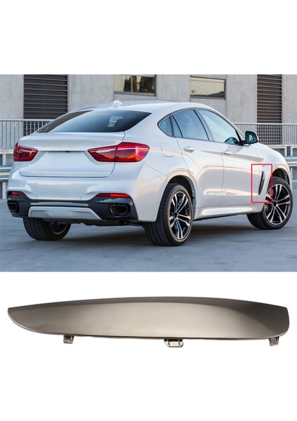 Bmw X6 F16 2015-2019 35I 35Ix 5İx 50Ix Ön Çamurluk Havalandırma Dekor Şeridi 51767361418 R Için Araba Hava Kanalı Yan Panel Döşemesi (Yurt Dışından)