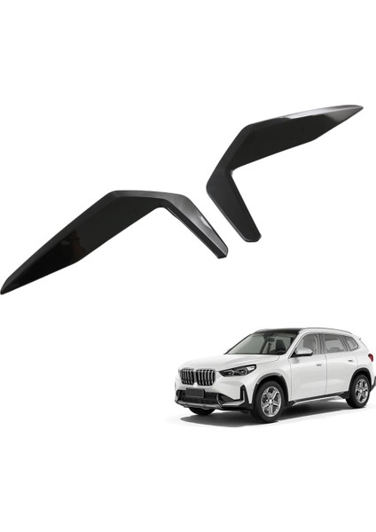 Bmw X1 U11 2023 2024 Xline Sis Lambası Kapağı Trimi Için Arka Tampon Dudak Ayırıcı Kanat Kapağı - Abs Siyah (Yurt Dışından)