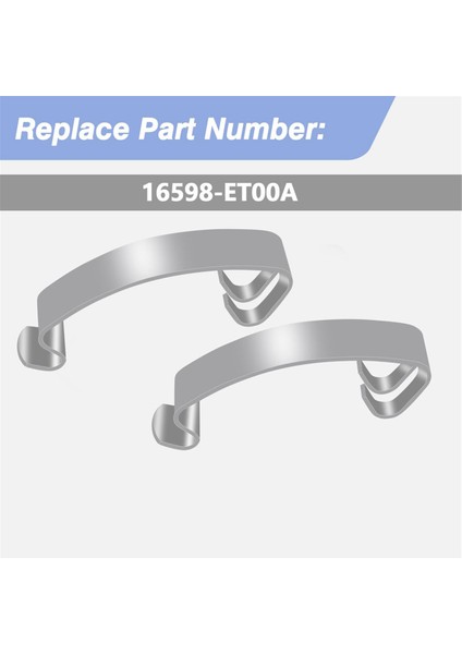 Hava Temizleme Filtre Kutusu Muhafaza Klipsi 16598-Et00A Nissan Sentra 2.0L 2.5L 2007-2012 Nv200 2.0L 2013-2020 2 Adet (Yurt Dışından)