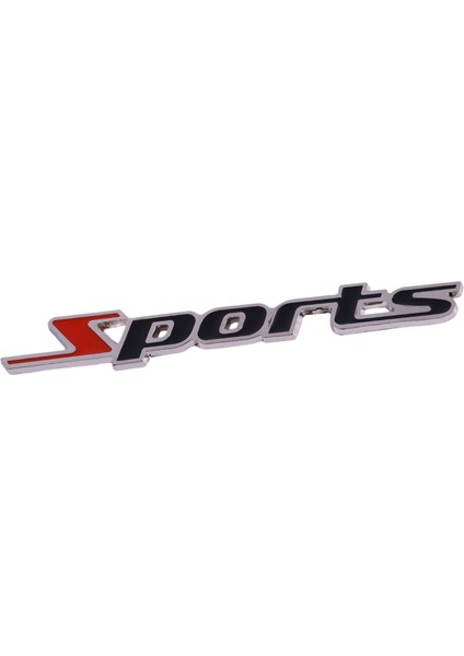 2 Adet Siyah Kırmızı Metal Spor Harfler Araba Rozeti Etiket Amblem Dekor (Yurt Dışından) indirimleri
