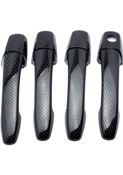 Karbon Fiber Araba Kapı Kolu Kapağı Mazda 2 3 6 Kapı Kolu Dekorasyon Kapı Kolu Kapak Trimler Anahtarsız Delikli (Yurt Dışından)