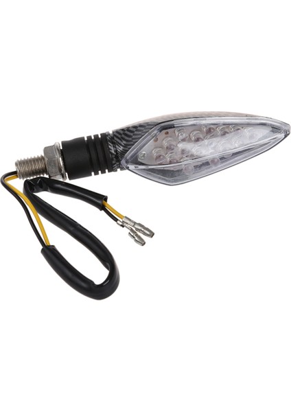 2 Adet 12 V Karbon Motosiklet Motosiklet Led Dönüş Sinyali Gösterge Işığı Sarı Ampul (Yurt Dışından)
