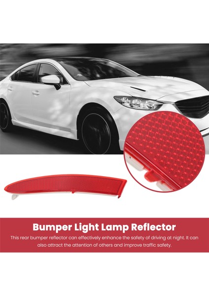 63147217316 Arka Tampon Sağ Yan Reflektör Kırmızı -Bmw F25 X3 2011-2014 (Yurt Dışından)