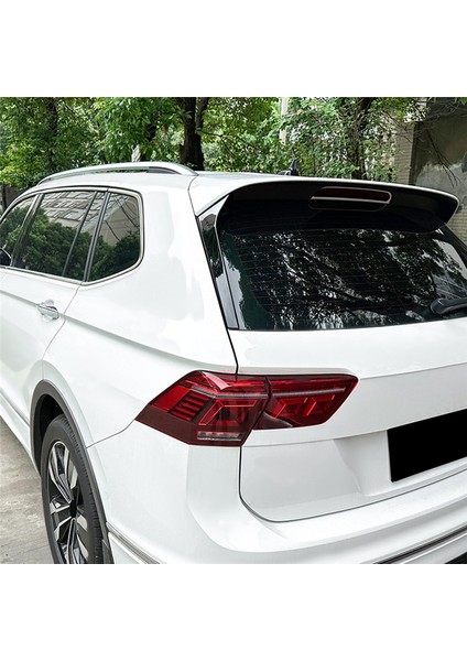 Vw Tiguan Mk2 R-Line 2017-2023 Parlak Siyah Araba Arka Cam Spoiler Yan Kanat Kapağı Trim Araba Aksesuarları (Yurt Dışından)