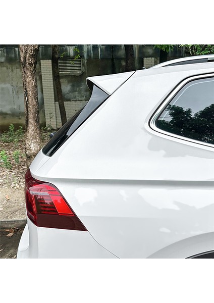 Vw Tiguan Mk2 R-Line 2017-2023 Parlak Siyah Araba Arka Cam Spoiler Yan Kanat Kapağı Trim Araba Aksesuarları (Yurt Dışından)