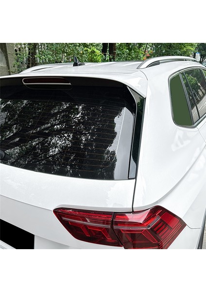 Vw Tiguan Mk2 R-Line 2017-2023 Parlak Siyah Araba Arka Cam Spoiler Yan Kanat Kapağı Trim Araba Aksesuarları (Yurt Dışından)