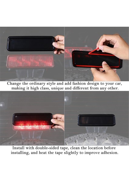 Araba Yüksek Fren Lambası Dekorasyon Kapağı Çıkartmaları Jeep Wrangler Jk 2007-2017 Dış Aksesuarlar Için Döşeme (Yurt Dışından) fiyatları