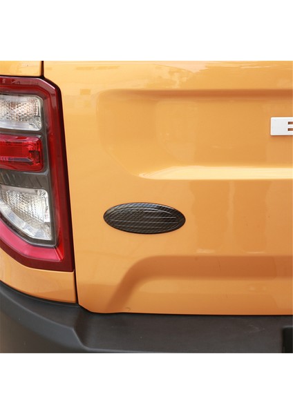 Ford Bronco/Bronco Sport 2021-2023 5 Inç Kaplamalı Arka Bagaj Kapağı Oval Abd Bayrağı Amblem Kaplaması (Abs Karbon Fiber) (Yurt Dışından)