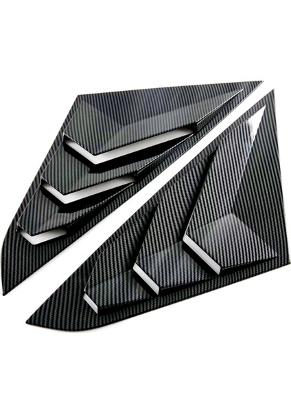 Toyota Yaris Ativ/Vios 2023 2024 Araba Pencere Panjur Üçgen Panjur Spoiler Kapak Trim Aksesuarları Abs Karbon Fiber (Yurt Dışından)