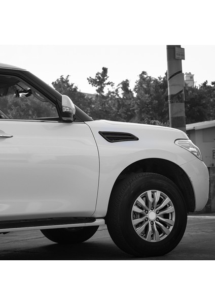 Yan Gövde Ön Tekerlek Çamurluk Kanat Hava Menfezi Çıkış Paneli Dekorasyon Kapak Trim Çerçeve Nissan Patrol Y62 2017-2020 Için (Yurt Dışından)