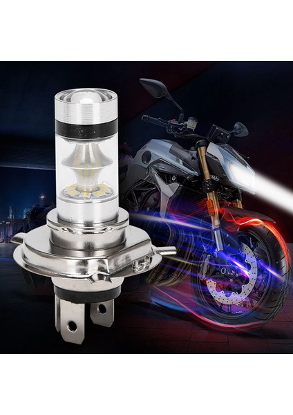 Adet H4 9003 Hb2 Led Motosiklet Far Ampulleri Hıd Yüksek Ve Düşük Işın 6500 K Beyaz Güç (Yurt Dışından)