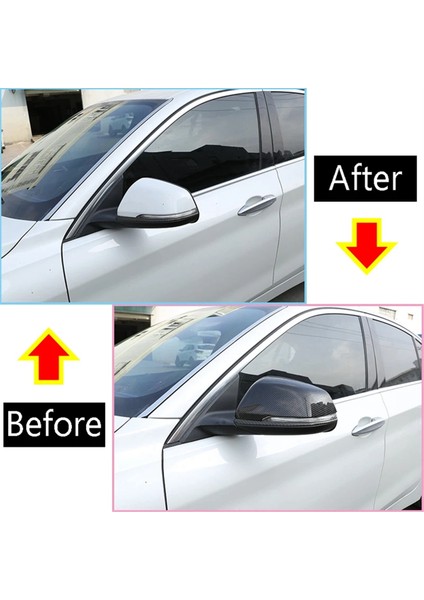 Bmw 1 2 Serisi F45 F46 X1 F48 2016-2021 Araba Yan Dikiz Aynası Kapağı Kapağı Trim Kabuk Aksesuarları,Abs -A (Yurt Dışından)