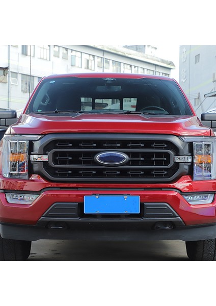 Ön Tampon Izgara Kapağı Trim Dekorasyon Çıkartması Ford F150 2021 2022 Araba Aksesuarları, Abs Gümüş (Yurt Dışından)
