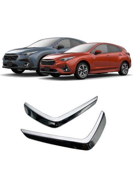 Subaru Crosstrek Impreza 2024 Araba Ön Tampon Sis Lambası Kaş Kapağı Trim Aksesuarları (Yurt Dışından)