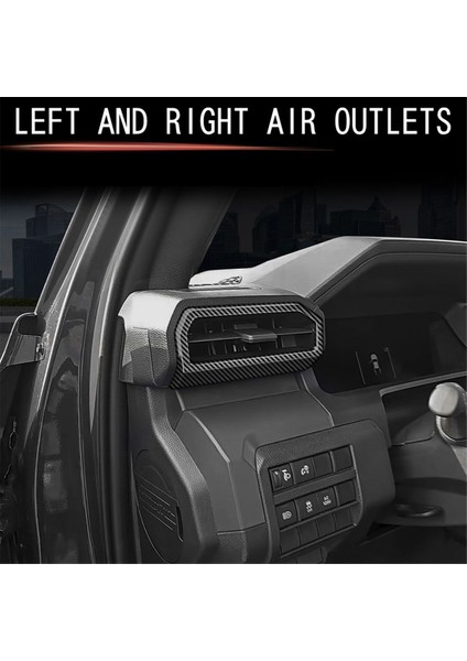 Araba Gösterge Paneli A/C Klima Çıkış Havalandırma Kapağı Paneli Trim Toyota Tacoma 2024 Araba Iç Aksesuarları Karbon Fiber (Yurt Dışından)