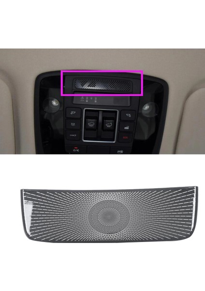 Kia Carnival Ka4 2021 2022 Araba Okuma Işığı Ses Hoparlör Kapağı Trim Çerçeve Siyah (Yurt Dışından)