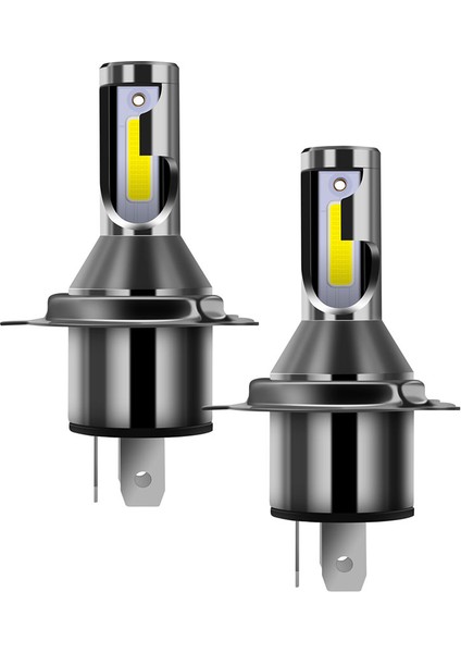 Txvso8 H4 Led Far Ampulleri 26000Lm Set Başına 6000K Beyaz Yüksek Ve Düşük Far Hi/Lo Tak Ve Çalıştır Motosiklet Araba Kamyonet (Yurt Dışından)